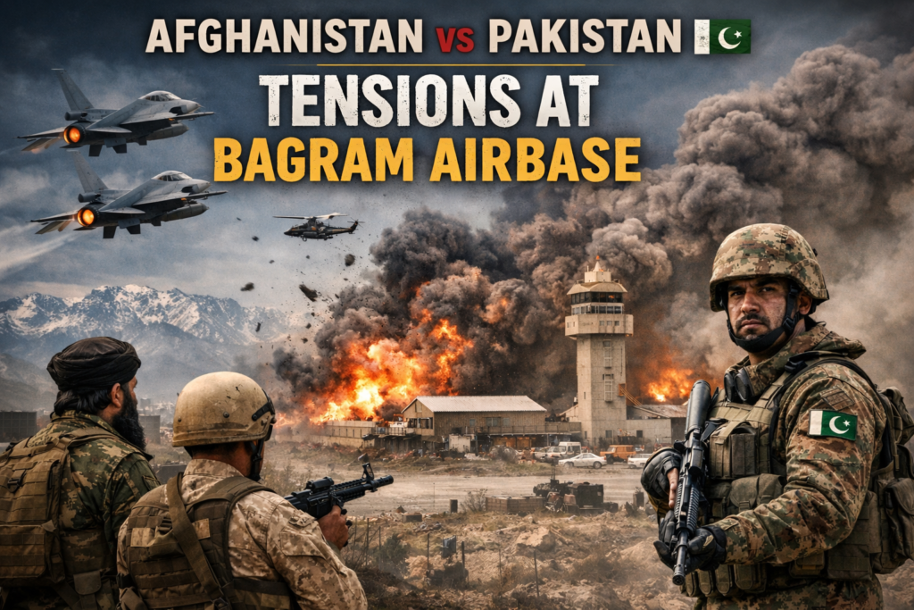 Afghanistan Pakistan Airstrikes at Bagram Airbase Escalate Regional Tensions Bagram Airbase